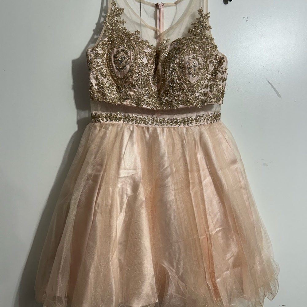 Windsor Gold and Cream Formal Kids Dress